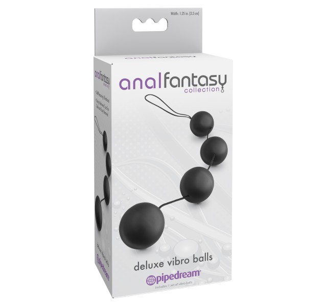 Anal Fantasy Collection Deluxe Vibro Balls - Black