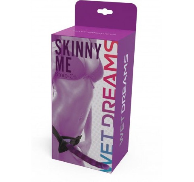 Wet Dreams Skinny Me Strap-on - Purple