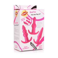 Thrill Trio Anal Plug Set - Pink