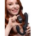 10x Mighty Rider Vibrating Strapless Strap-on Black