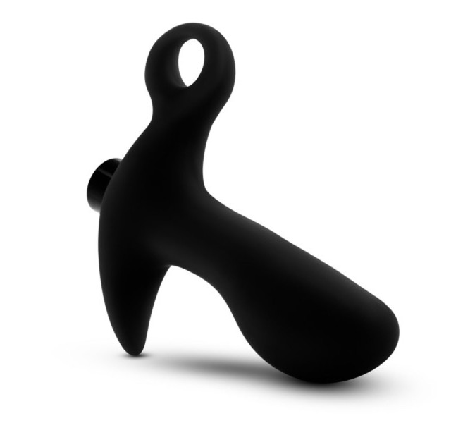 Anal Adventures- Platinum - Silicone Vibrating Prostate Massager 01 - Black