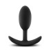 Anal Adventures - Platinum - Silicone Vibra Slim Plug -Medium - Black