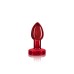 Vibrating Red Metal Remote Plug - Small