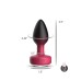 Eluxe Vibrating Clr Gem Rbyombre Plug Sm With Remote