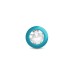 Eluxe Vibrating Clr Gem Bluombre Plug Md With Remote