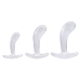 Crystal Jellies - Curved Anal Trainer Set Clear