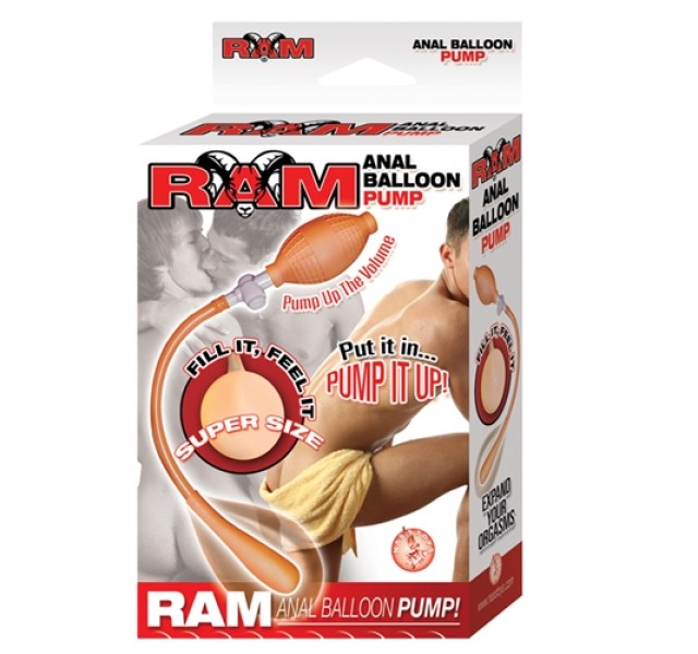 Ram Anal Balloon Pump - Flesh