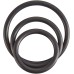 Rubber Cock Ring Set - Black