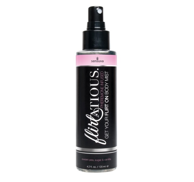 Flirtatious Pheromone Infused Body Mist - Vanilla, Sugar, & Sweet Pea - 4.2 fl.oz / 125 ml