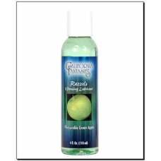 Razzels Warming Lubricant - Pleasurable Green Apple - 4 Oz. Bottle
