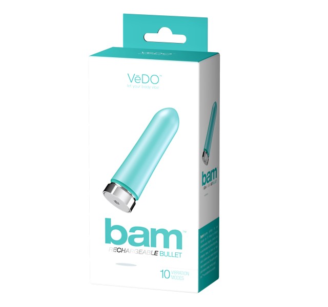 Bam Rechargeable Bullet - Tease Me Turquoise