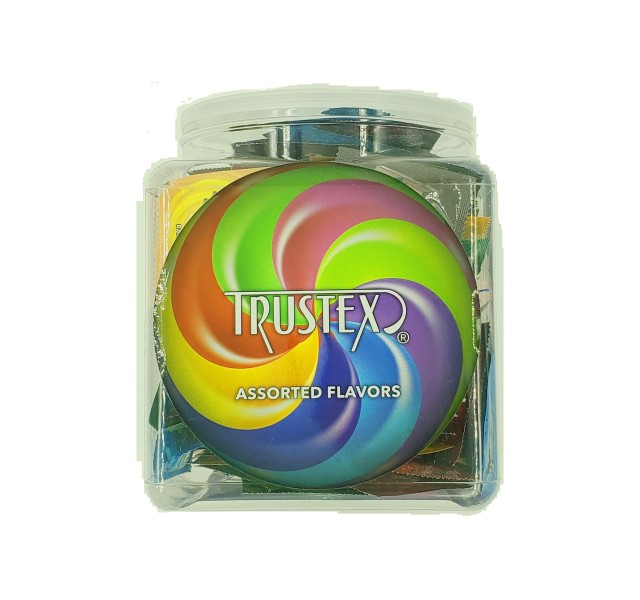 Trustex Flavored Lubricated Condoms 144 Pieces Box - Assorted Flavors