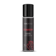 Aqua Strawberry Flavored Water Based Intimate Lubricant - 1 Fl. Oz.