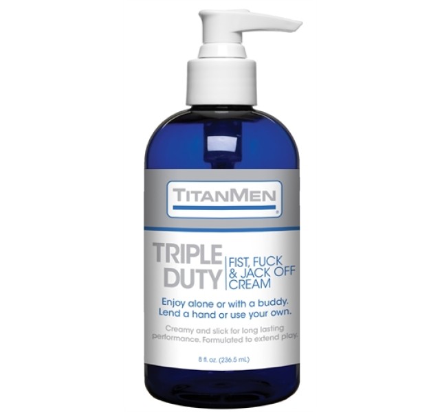 Titanmen Triple Duty Fist, Fuck and Jack Off Cream - Bulk - 8 Fl. Oz.