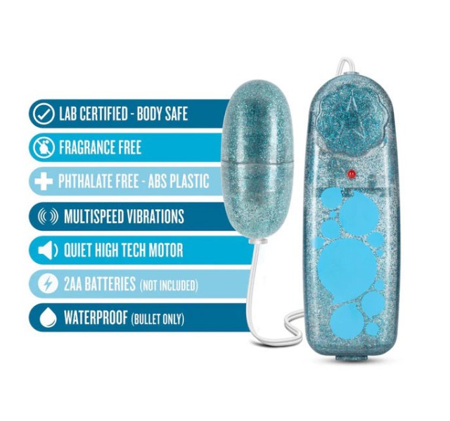 B Yours - Glitter Power Bullet - Blue