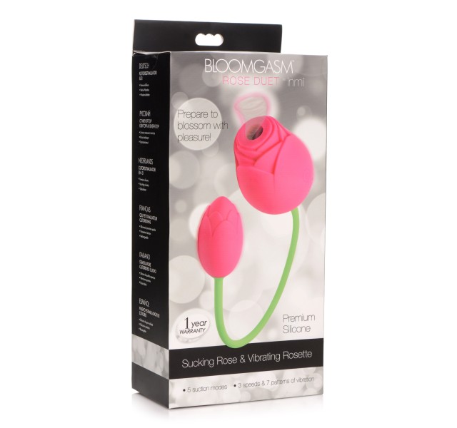Bloomgasm Rose Duet - Sucking Rose and Vibrating - Rosette