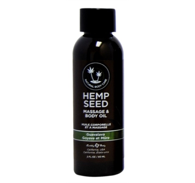 Hemp Seed Massage and Body Oil - Guavalava 2 Fl. Oz/ 60ml