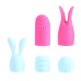 Quinn 5 Piece Silicone Attachments - Pink/blue