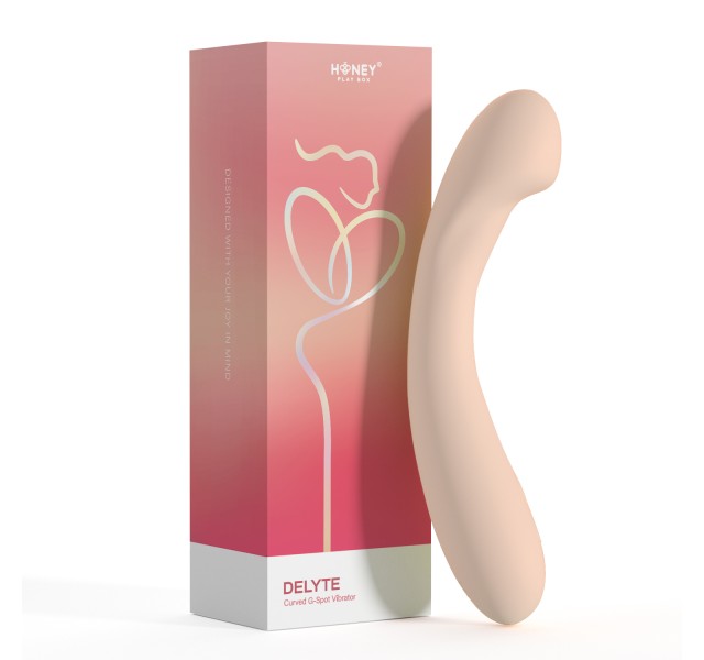 Delyte - Curved G-Spot Vibrator - Flesh