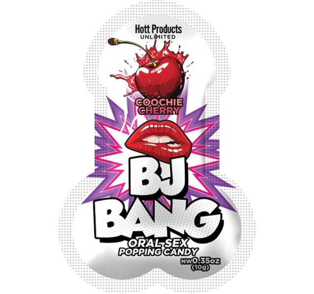 Bj Bang - 1pc Oral Sex Popping Candy - Cherry 10gm