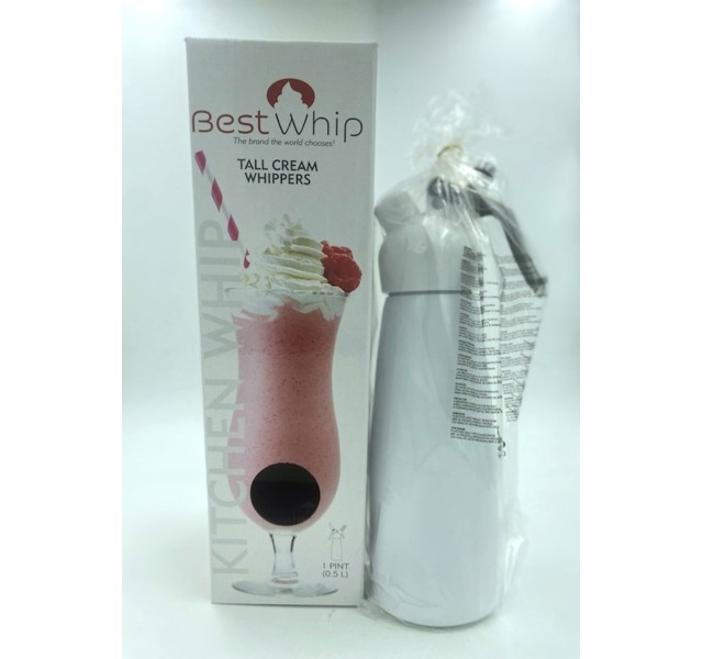 Tall Cream Whipper 1 Pint - White