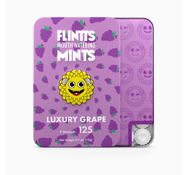 Flintts Mouth Watering Mints Luxury Grape - F-Strength 125