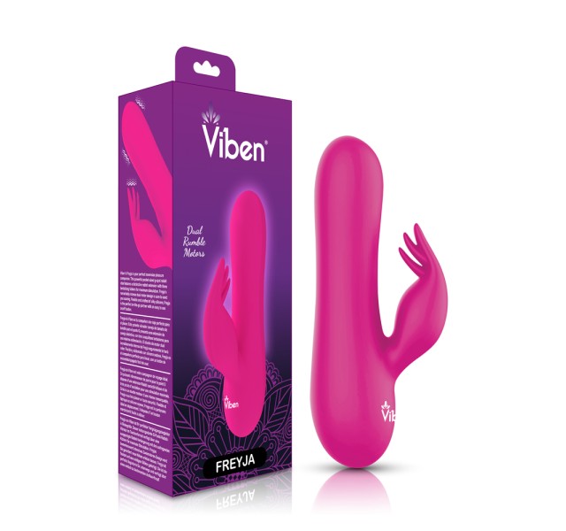 Freyja Mini Triple Ticklers Rabbit Vibe - Hot Pink Freyja Mini Triple Ticklers Rabbit Vibe - Hot Pink