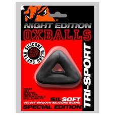 Tri-Sport 3-Ring 3-Sized Cock and Ball Sling - Black