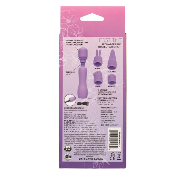 First Time Rechargeable Travel Teaser Kit - Purple