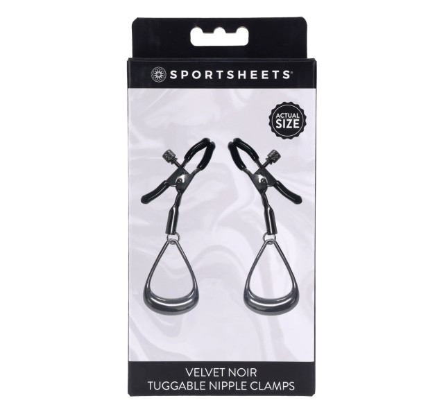 Velvet Noir Tuggable Nipple Clamps