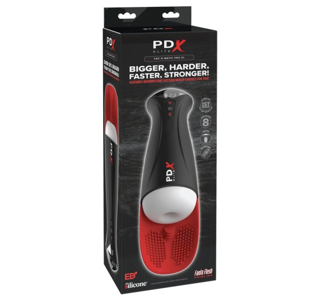 Pdx Elite Fap-O-Matic Pro XL - White/red