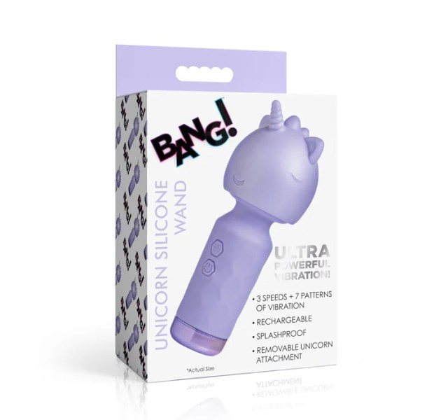 Unicorn Silicone Wand - Lavender
