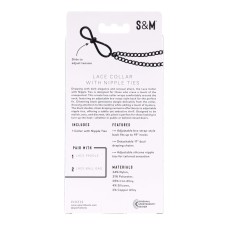 Lace Collar With Nipple Ties