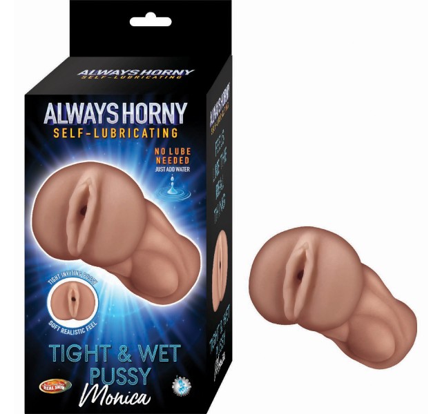 Always Horny Self-Lubricating Masturbator Monica - Brown