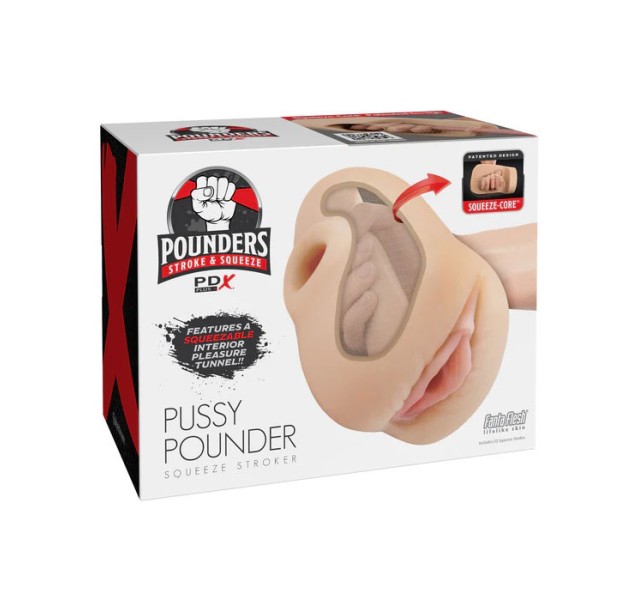 Pdx Plus Pussy Pounder Squeeze Stroker - Light