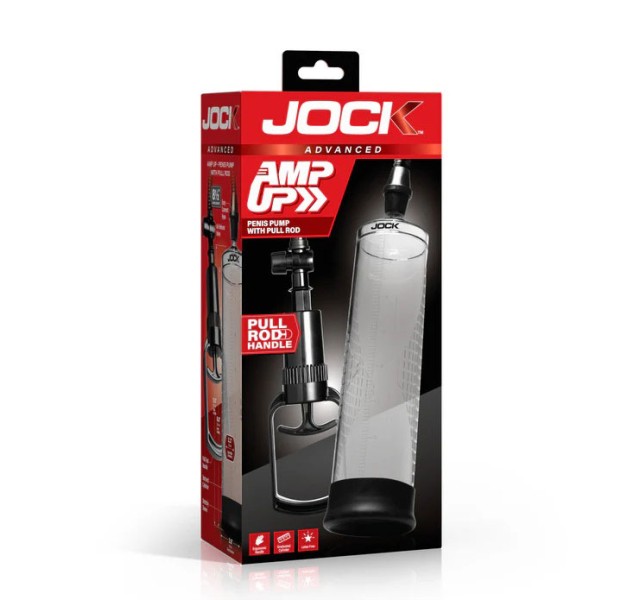 Amp Up Penis Pump With Pull Rod - Clear