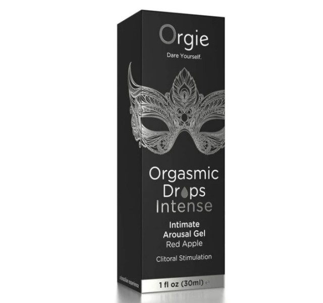 Orgasmic Drops 1oz Intimate Arousal Gel Red Apple
