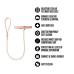 Temptasia Ardor - Collar and Leash - Pink