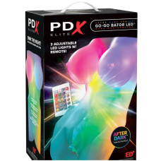 Pdx Elite After Dark Series Go-Go Bator Led Mega Masturbator - Frosted