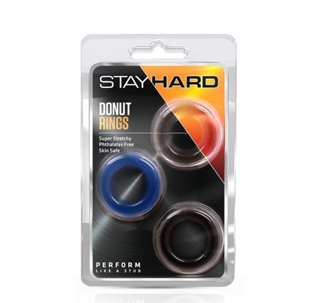 Stay Hard Donut Rings - 3 Pack