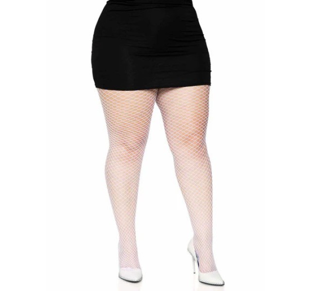 Industrial Net Pantyhose 1x 2x White