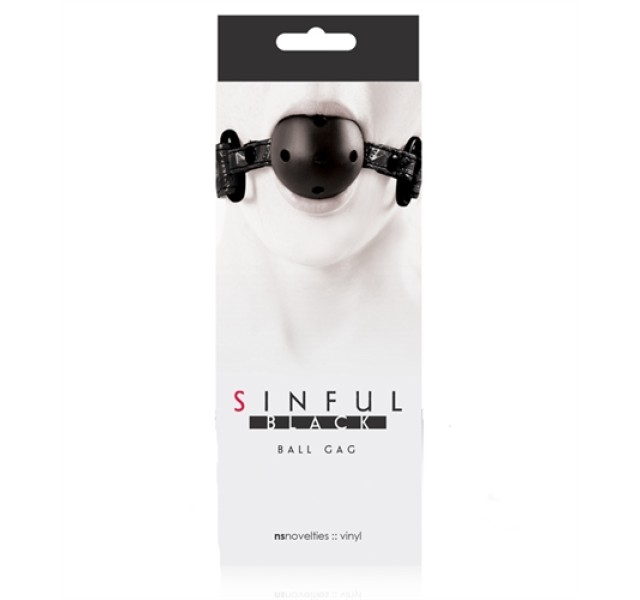 Sinful Ball Gag - Black