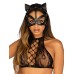 Vegan Leather Studded Cat Mask - Black Vegan Leather Studded Cat Mask - Black