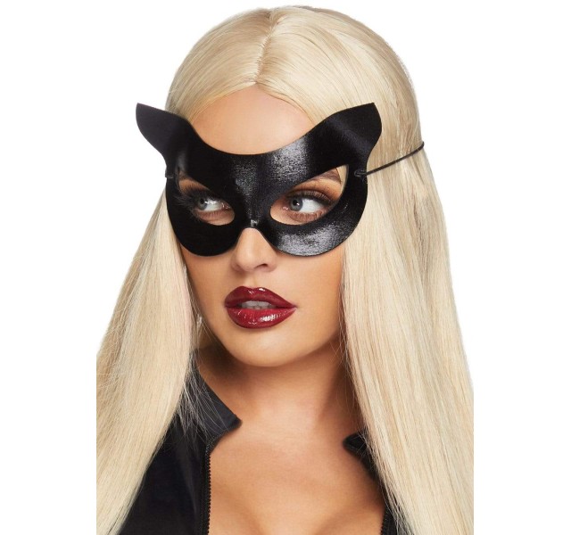 Vinyl Cat Mask - Os - Black