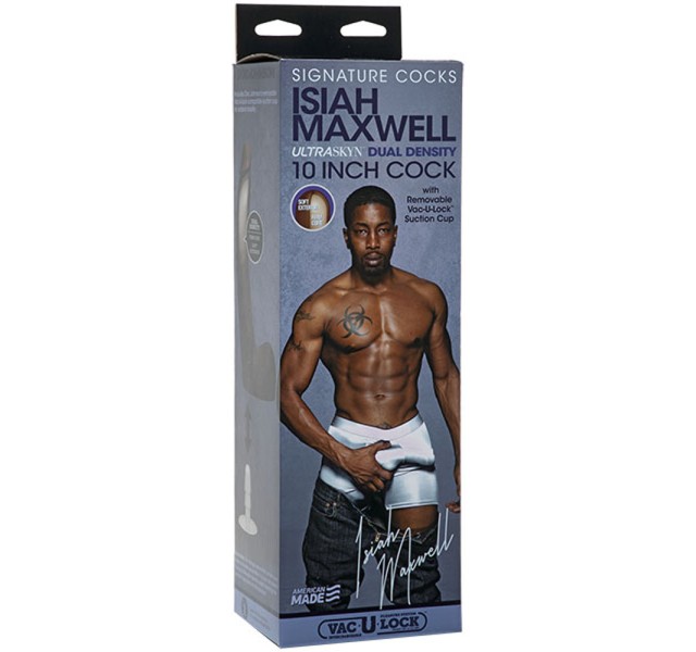 Signature Cocks - Isiah Maxwell - 10 Inch Ultraskyn Cock With Removable Vac-U-Lock Suction Cup