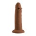 6 Inch Girthy Vibrating Dong - Dark