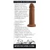 6 Inch Girthy Vibrating Dong - Dark