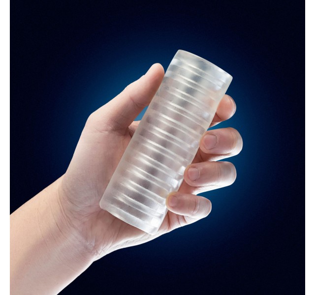 Rize - Ribz - Glow in the Dark Self - Lubricating Stroker - Clear