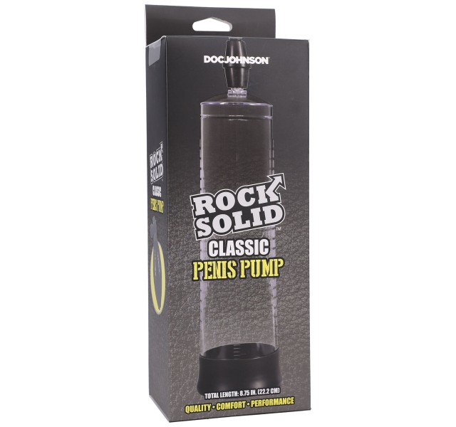 Rock Solid - Classic Penis Pump - Black/clear