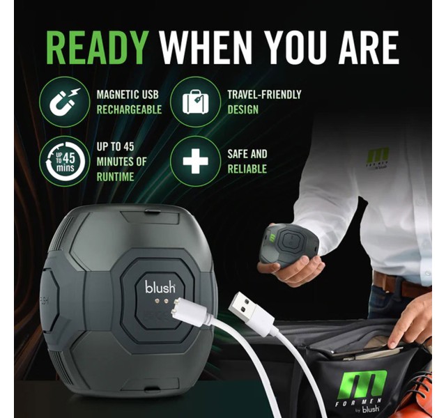 M for Men - Dome X - Vibrating Masturbator - Black